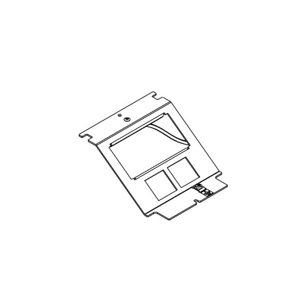 Produktbild UBD 130 190  -  Steckdoseneinsatz mit 2x 45x45- und 2x MH-Ausschnitten, leer